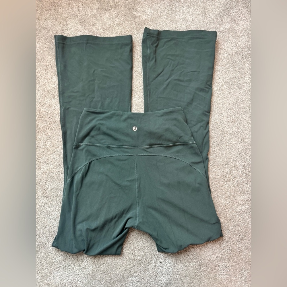 lululemon athletica Dark Green Flare Pants